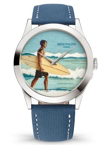 Fashion Patek Philippe Calatrava 5089G Morning on the Beach 5089G-129 Replica Watch